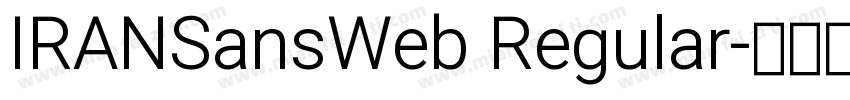 IRANSansWeb Regular字体转换